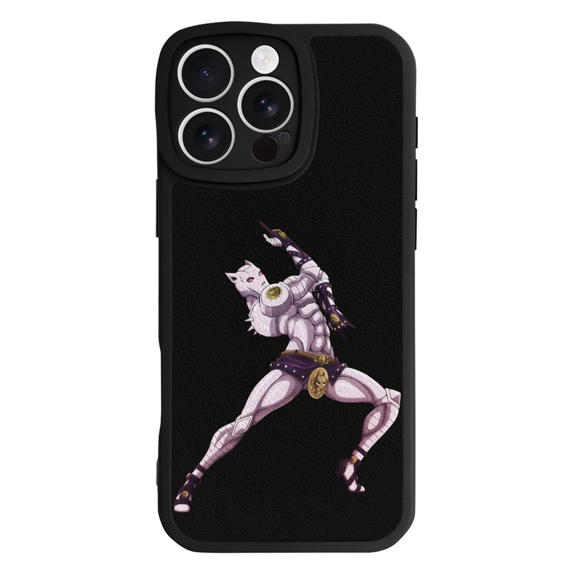 （画像用） ジョジョの奇妙な冒険 きら よしかげ JoJo's Bizarre Adventure Kira Yoshikage 【iPhone 16シリーズ対応】シリコンスマホケース（レザー調） 材質：シリコン